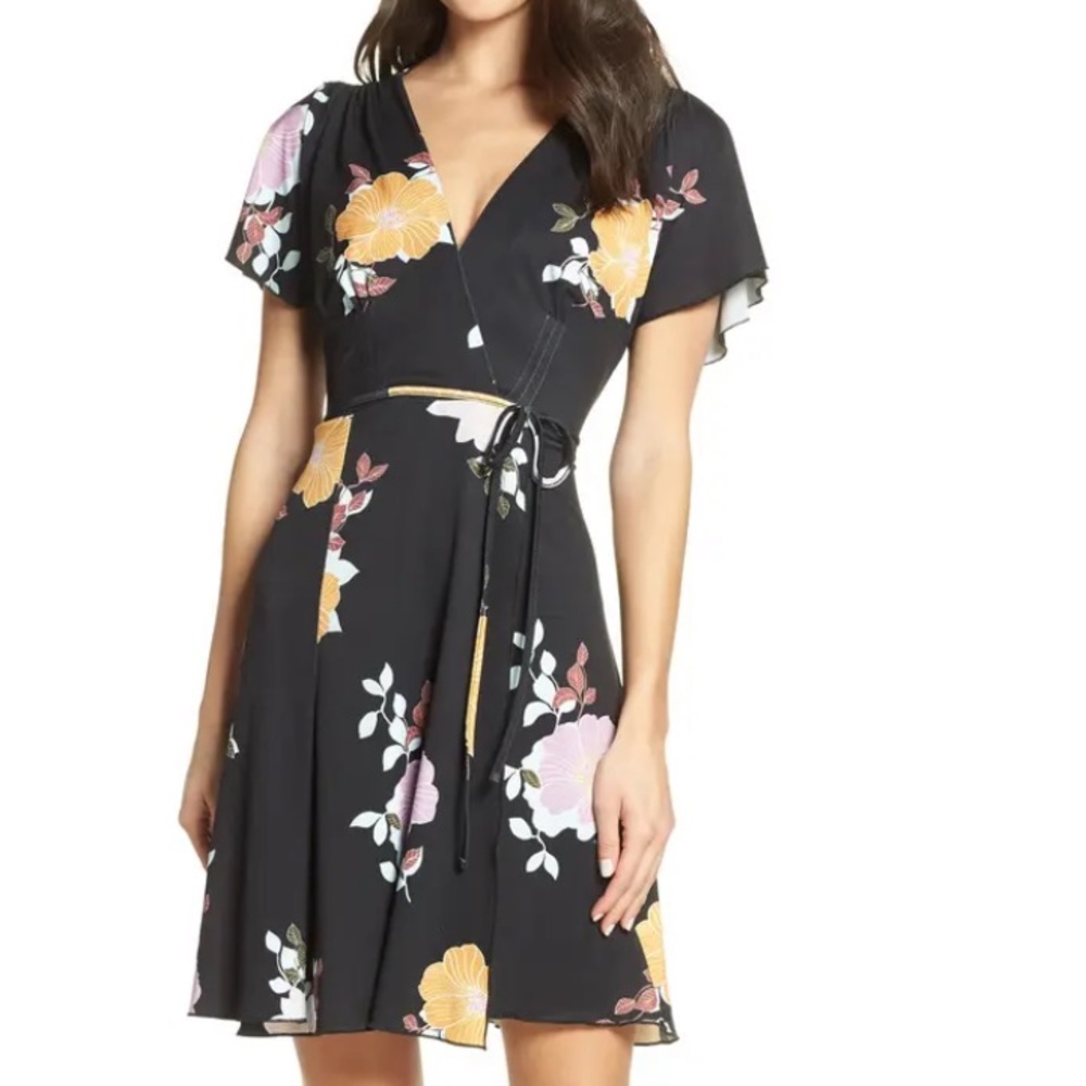 French Connection Shikoku Jersey floral dress.